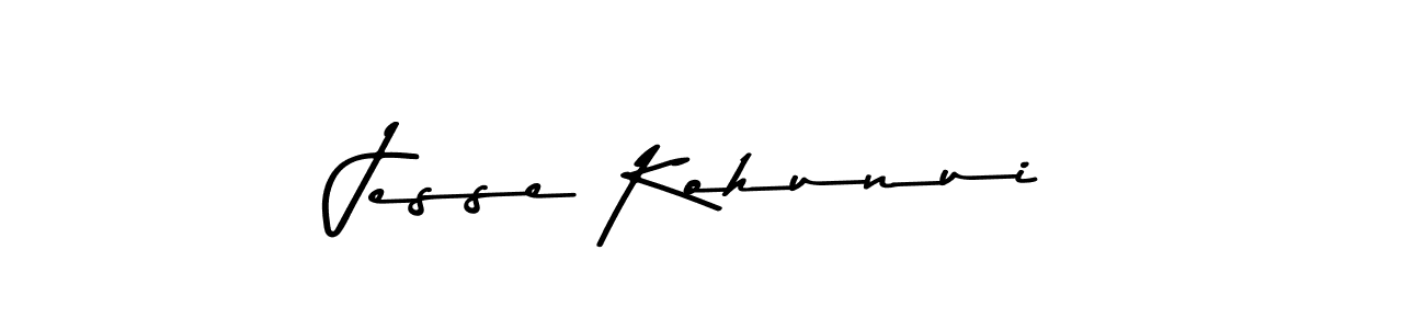 Make a beautiful signature design for name Jesse Kohunui. With this signature (Asem Kandis PERSONAL USE) style, you can create a handwritten signature for free. Jesse Kohunui signature style 9 images and pictures png