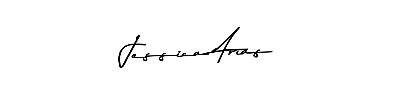 How to make Jessica Arias name signature. Use Asem Kandis PERSONAL USE style for creating short signs online. This is the latest handwritten sign. Jessica Arias signature style 9 images and pictures png
