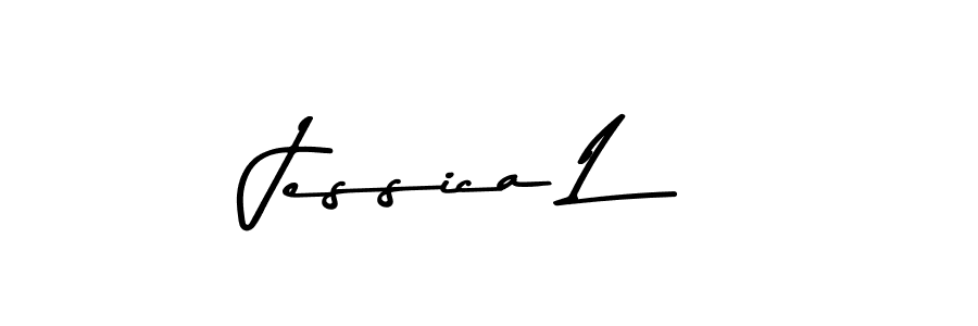 Create a beautiful signature design for name Jessica L. With this signature (Asem Kandis PERSONAL USE) fonts, you can make a handwritten signature for free. Jessica L signature style 9 images and pictures png