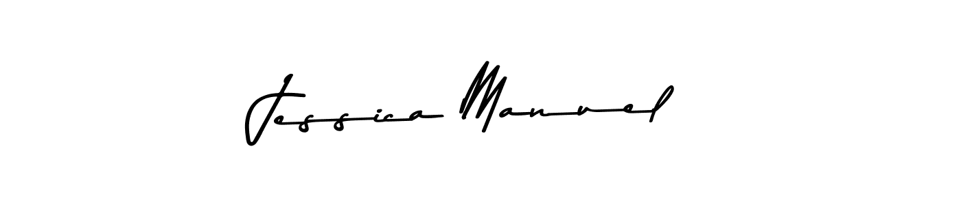 Jessica Manuel stylish signature style. Best Handwritten Sign (Asem Kandis PERSONAL USE) for my name. Handwritten Signature Collection Ideas for my name Jessica Manuel. Jessica Manuel signature style 9 images and pictures png
