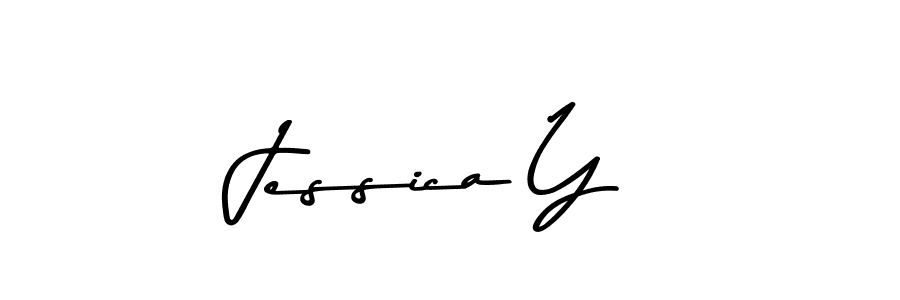 Create a beautiful signature design for name Jessica Y. With this signature (Asem Kandis PERSONAL USE) fonts, you can make a handwritten signature for free. Jessica Y signature style 9 images and pictures png