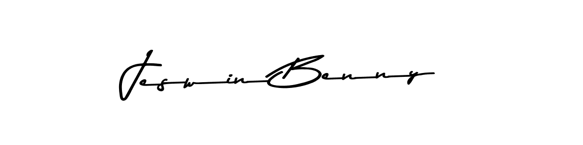 How to make Jeswin Benny signature? Asem Kandis PERSONAL USE is a professional autograph style. Create handwritten signature for Jeswin Benny name. Jeswin Benny signature style 9 images and pictures png