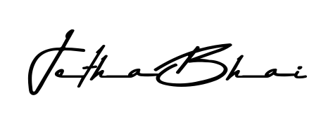 Quickly download Jetha Bhai name signature in high-resolution PNG using Asem Kandis PERSONAL USE style. Ready to insert into PDFs and online applications. Jetha Bhai signature style 9 images and pictures png