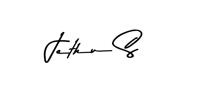 Jethu S stylish signature style. Best Handwritten Sign (Asem Kandis PERSONAL USE) for my name. Handwritten Signature Collection Ideas for my name Jethu S. Jethu S signature style 9 images and pictures png