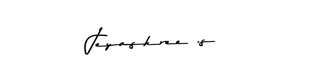 How to make Jeyashree .s signature? Asem Kandis PERSONAL USE is a professional autograph style. Create handwritten signature for Jeyashree .s name. Jeyashree .s signature style 9 images and pictures png