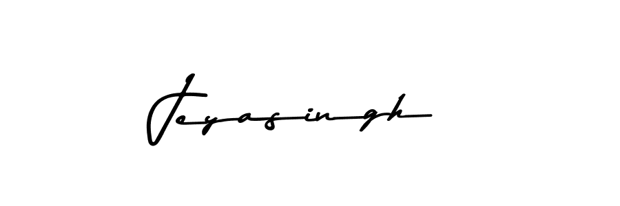 How to make Jeyasingh name signature. Use Asem Kandis PERSONAL USE style for creating short signs online. This is the latest handwritten sign. Jeyasingh signature style 9 images and pictures png
