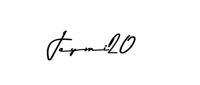 How to make Jeymi20 name signature. Use Asem Kandis PERSONAL USE style for creating short signs online. This is the latest handwritten sign. Jeymi20 signature style 9 images and pictures png