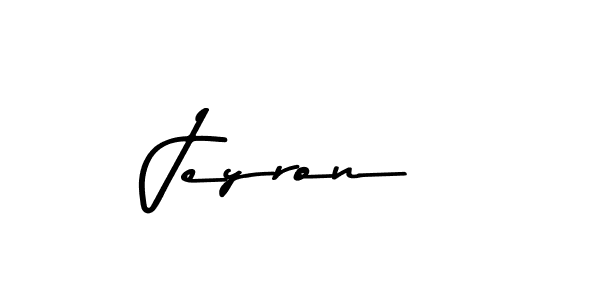 Use a signature maker to create a handwritten signature online. With this signature software, you can design (Asem Kandis PERSONAL USE) your own signature for name Jeyron. Jeyron signature style 9 images and pictures png
