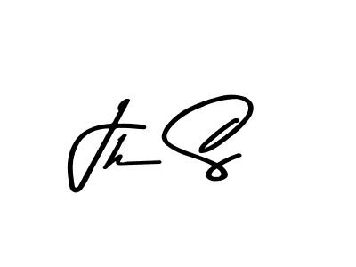 How to make Jh S name signature. Use Asem Kandis PERSONAL USE style for creating short signs online. This is the latest handwritten sign. Jh S signature style 9 images and pictures png