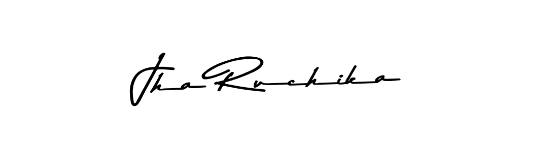 if you are searching for the best signature style for your name Jha Ruchika. so please give up your signature search. here we have designed multiple signature styles  using Asem Kandis PERSONAL USE. Jha Ruchika signature style 9 images and pictures png