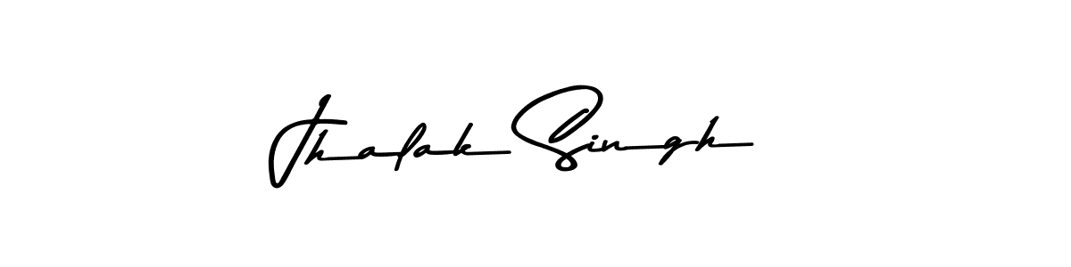 How to make Jhalak Singh name signature. Use Asem Kandis PERSONAL USE style for creating short signs online. This is the latest handwritten sign. Jhalak Singh signature style 9 images and pictures png