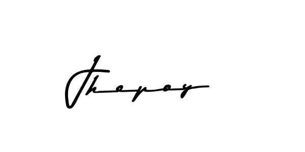 Use a signature maker to create a handwritten signature online. With this signature software, you can design (Asem Kandis PERSONAL USE) your own signature for name Jhepoy. Jhepoy signature style 9 images and pictures png