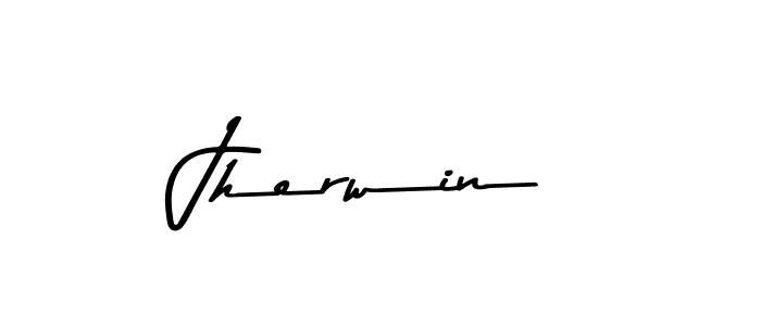 Create a beautiful signature design for name Jherwin. With this signature (Asem Kandis PERSONAL USE) fonts, you can make a handwritten signature for free. Jherwin signature style 9 images and pictures png