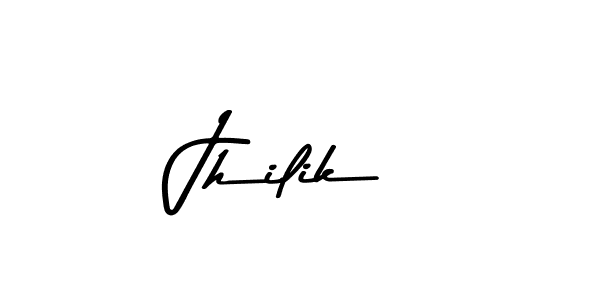 Create a beautiful signature design for name Jhilik. With this signature (Asem Kandis PERSONAL USE) fonts, you can make a handwritten signature for free. Jhilik signature style 9 images and pictures png