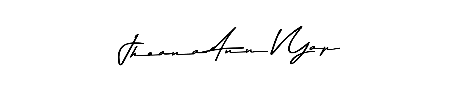 if you are searching for the best signature style for your name Jhoana Ann V Yap. so please give up your signature search. here we have designed multiple signature styles  using Asem Kandis PERSONAL USE. Jhoana Ann V Yap signature style 9 images and pictures png