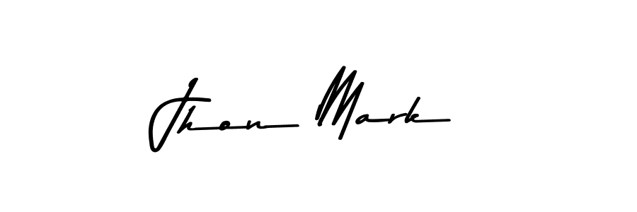 Design your own signature with our free online signature maker. With this signature software, you can create a handwritten (Asem Kandis PERSONAL USE) signature for name Jhon Mark. Jhon Mark signature style 9 images and pictures png
