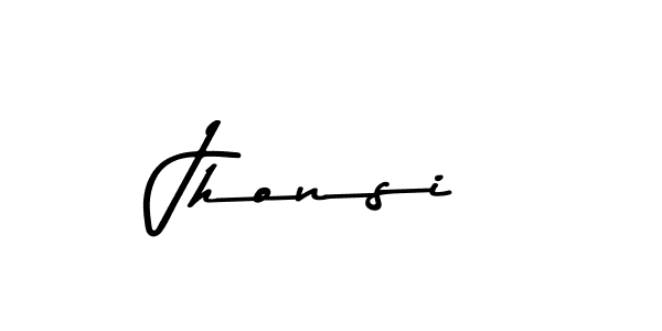 Make a beautiful signature design for name Jhonsi. With this signature (Asem Kandis PERSONAL USE) style, you can create a handwritten signature for free. Jhonsi signature style 9 images and pictures png
