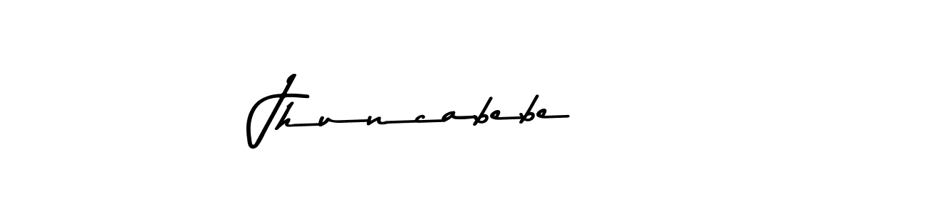 Jhuncabebe    stylish signature style. Best Handwritten Sign (Asem Kandis PERSONAL USE) for my name. Handwritten Signature Collection Ideas for my name Jhuncabebe   . Jhuncabebe    signature style 9 images and pictures png