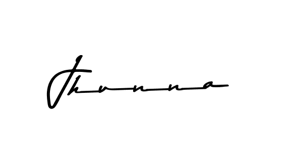 Design your own signature with our free online signature maker. With this signature software, you can create a handwritten (Asem Kandis PERSONAL USE) signature for name Jhunna. Jhunna signature style 9 images and pictures png