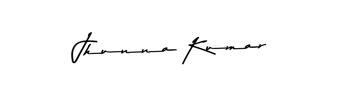 You should practise on your own different ways (Asem Kandis PERSONAL USE) to write your name (Jhunna Kumar) in signature. don't let someone else do it for you. Jhunna Kumar signature style 9 images and pictures png