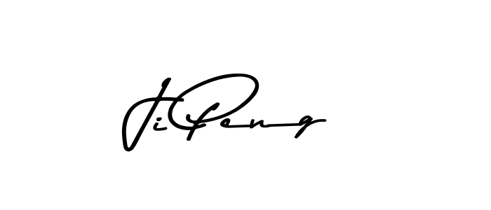 How to make Ji Peng name signature. Use Asem Kandis PERSONAL USE style for creating short signs online. This is the latest handwritten sign. Ji Peng signature style 9 images and pictures png