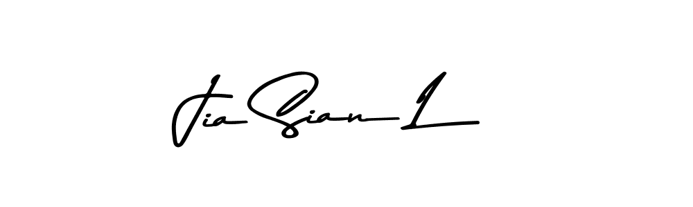 Also You can easily find your signature by using the search form. We will create Jia Sian L name handwritten signature images for you free of cost using Asem Kandis PERSONAL USE sign style. Jia Sian L signature style 9 images and pictures png