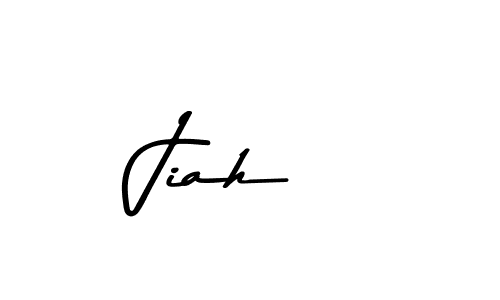 How to make Jiah  name signature. Use Asem Kandis PERSONAL USE style for creating short signs online. This is the latest handwritten sign. Jiah  signature style 9 images and pictures png