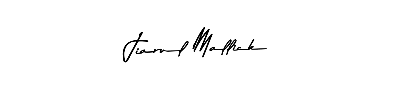 Jiarul Mallick stylish signature style. Best Handwritten Sign (Asem Kandis PERSONAL USE) for my name. Handwritten Signature Collection Ideas for my name Jiarul Mallick. Jiarul Mallick signature style 9 images and pictures png