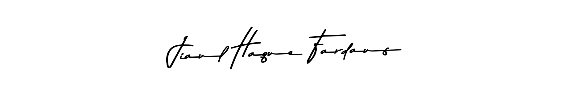 Create a beautiful signature design for name Jiaul Haque Fardaus. With this signature (Asem Kandis PERSONAL USE) fonts, you can make a handwritten signature for free. Jiaul Haque Fardaus signature style 9 images and pictures png