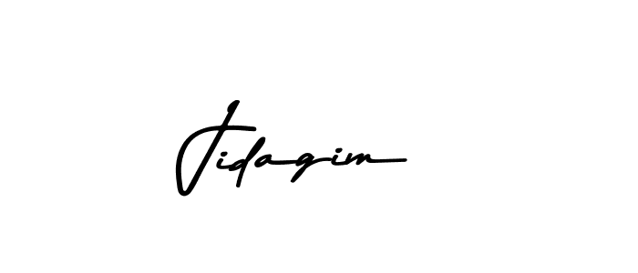 Make a beautiful signature design for name Jidagim. With this signature (Asem Kandis PERSONAL USE) style, you can create a handwritten signature for free. Jidagim signature style 9 images and pictures png