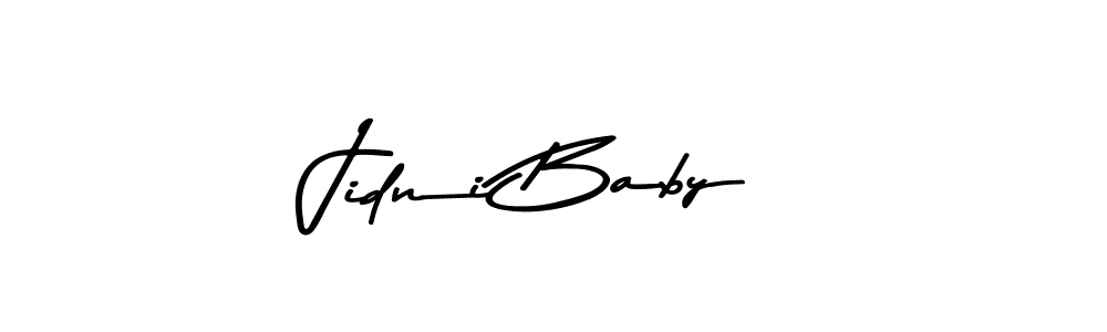 The best way (Asem Kandis PERSONAL USE) to make a short signature is to pick only two or three words in your name. The name Jidni Baby include a total of six letters. For converting this name. Jidni Baby signature style 9 images and pictures png