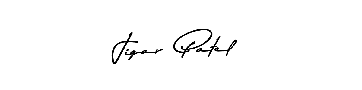 Jigar  Patel stylish signature style. Best Handwritten Sign (Asem Kandis PERSONAL USE) for my name. Handwritten Signature Collection Ideas for my name Jigar  Patel. Jigar  Patel signature style 9 images and pictures png