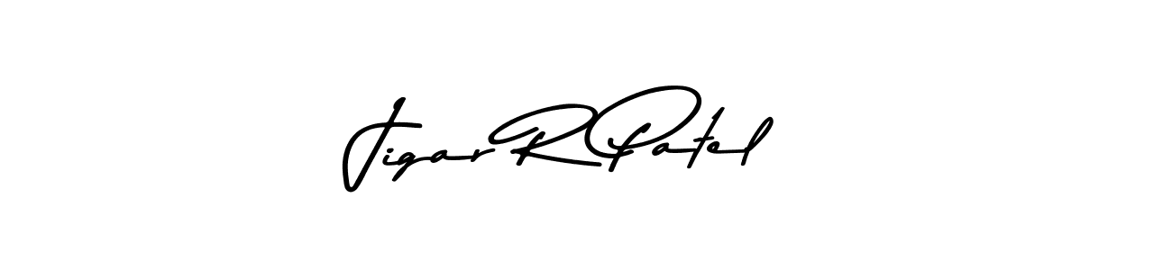 You should practise on your own different ways (Asem Kandis PERSONAL USE) to write your name (Jigar R Patel) in signature. don't let someone else do it for you. Jigar R Patel signature style 9 images and pictures png