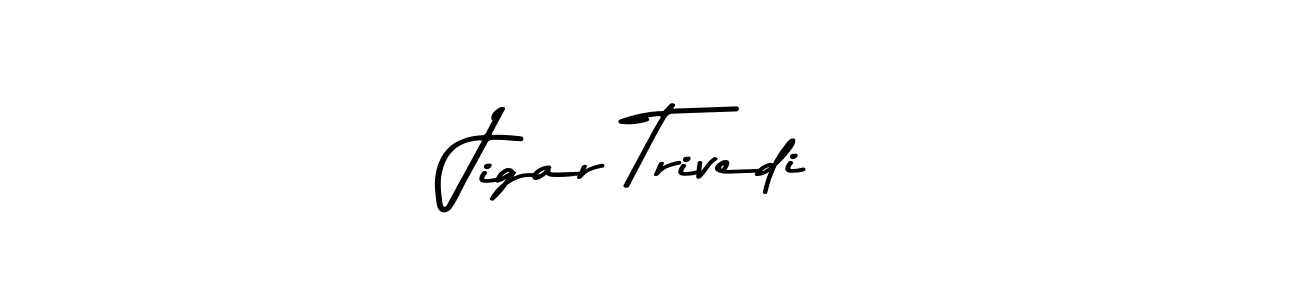 Jigar Trivedi stylish signature style. Best Handwritten Sign (Asem Kandis PERSONAL USE) for my name. Handwritten Signature Collection Ideas for my name Jigar Trivedi. Jigar Trivedi signature style 9 images and pictures png