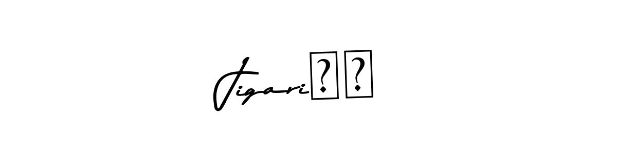 Make a beautiful signature design for name Jigari♥️. Use this online signature maker to create a handwritten signature for free. Jigari♥️ signature style 9 images and pictures png