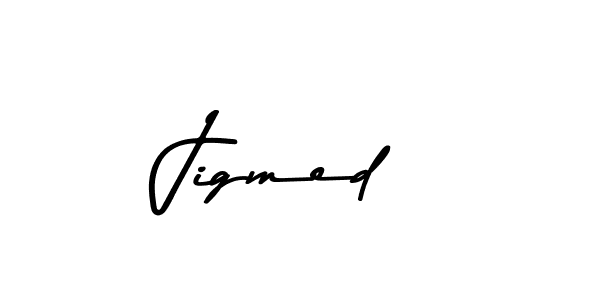 Jigmed stylish signature style. Best Handwritten Sign (Asem Kandis PERSONAL USE) for my name. Handwritten Signature Collection Ideas for my name Jigmed. Jigmed signature style 9 images and pictures png