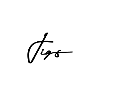 Use a signature maker to create a handwritten signature online. With this signature software, you can design (Asem Kandis PERSONAL USE) your own signature for name Jigs. Jigs signature style 9 images and pictures png