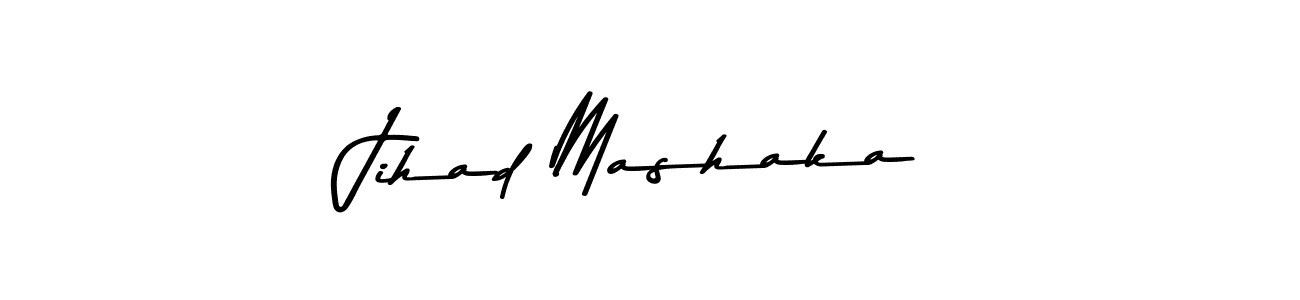 Use a signature maker to create a handwritten signature online. With this signature software, you can design (Asem Kandis PERSONAL USE) your own signature for name Jihad Mashaka. Jihad Mashaka signature style 9 images and pictures png