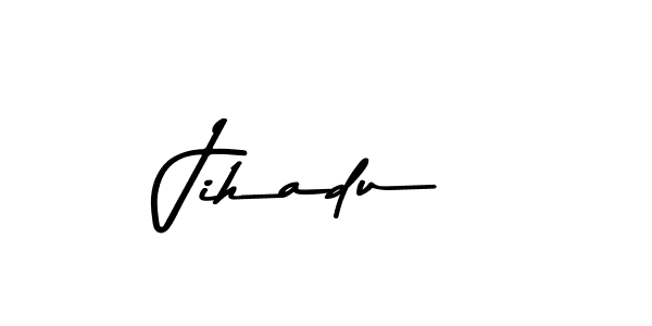 The best way (Asem Kandis PERSONAL USE) to make a short signature is to pick only two or three words in your name. The name Jihadu include a total of six letters. For converting this name. Jihadu signature style 9 images and pictures png