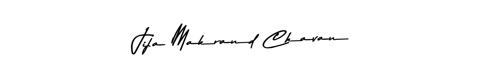 Use a signature maker to create a handwritten signature online. With this signature software, you can design (Asem Kandis PERSONAL USE) your own signature for name Jija Makrand Chavan. Jija Makrand Chavan signature style 9 images and pictures png