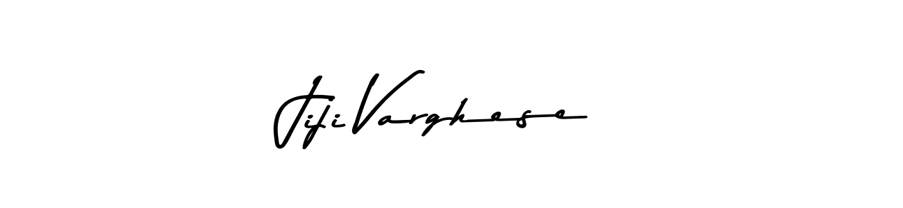 Use a signature maker to create a handwritten signature online. With this signature software, you can design (Asem Kandis PERSONAL USE) your own signature for name Jiji Varghese. Jiji Varghese signature style 9 images and pictures png