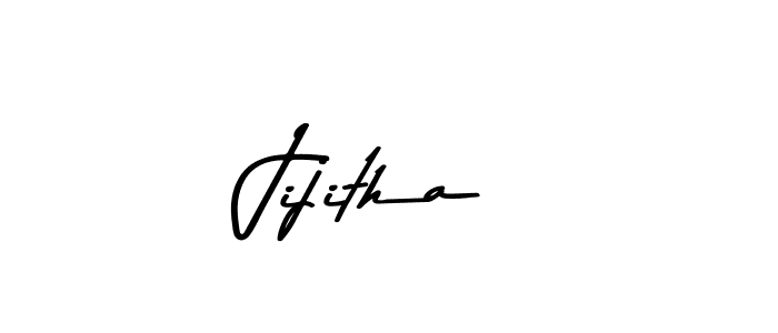 How to make Jijitha name signature. Use Asem Kandis PERSONAL USE style for creating short signs online. This is the latest handwritten sign. Jijitha signature style 9 images and pictures png