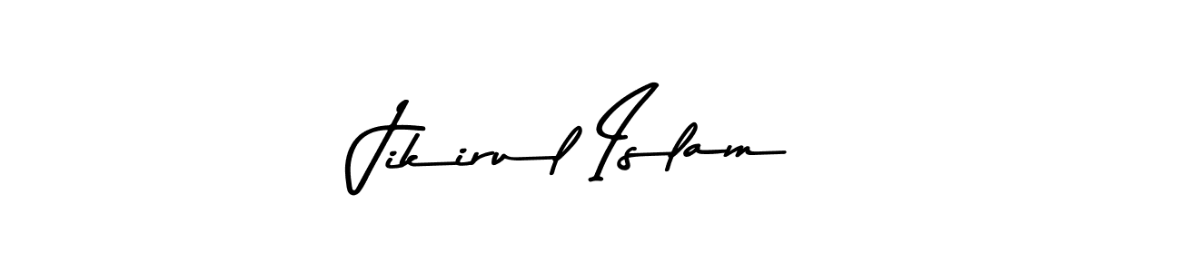 Create a beautiful signature design for name Jikirul Islam. With this signature (Asem Kandis PERSONAL USE) fonts, you can make a handwritten signature for free. Jikirul Islam signature style 9 images and pictures png