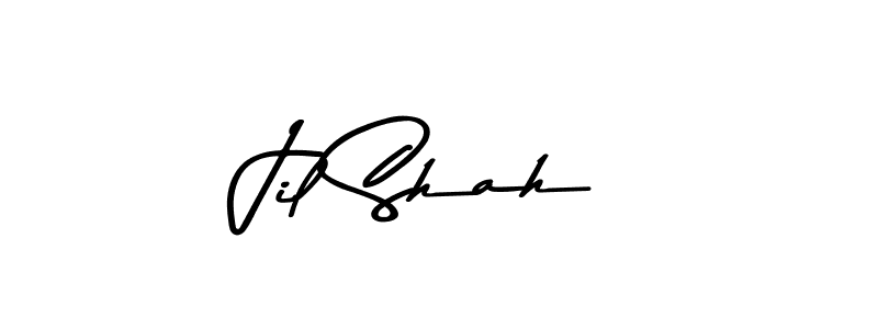 This is the best signature style for the Jil Shah name. Also you like these signature font (Asem Kandis PERSONAL USE). Mix name signature. Jil Shah signature style 9 images and pictures png