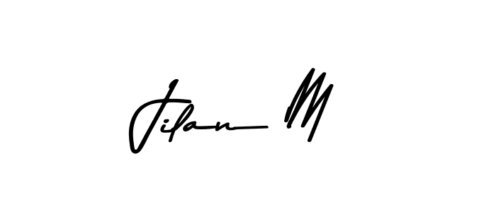Also You can easily find your signature by using the search form. We will create Jilan M name handwritten signature images for you free of cost using Asem Kandis PERSONAL USE sign style. Jilan M signature style 9 images and pictures png