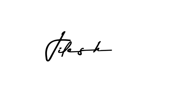 Create a beautiful signature design for name Jilesh. With this signature (Asem Kandis PERSONAL USE) fonts, you can make a handwritten signature for free. Jilesh signature style 9 images and pictures png