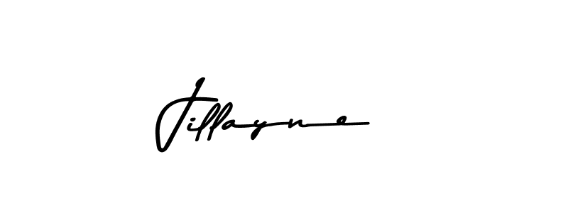 How to make Jillayne name signature. Use Asem Kandis PERSONAL USE style for creating short signs online. This is the latest handwritten sign. Jillayne signature style 9 images and pictures png