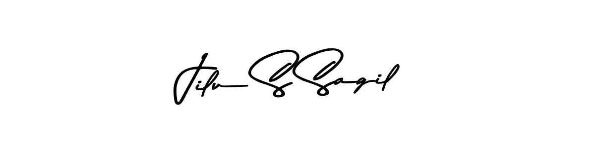 if you are searching for the best signature style for your name Jilu S Sagil. so please give up your signature search. here we have designed multiple signature styles  using Asem Kandis PERSONAL USE. Jilu S Sagil signature style 9 images and pictures png