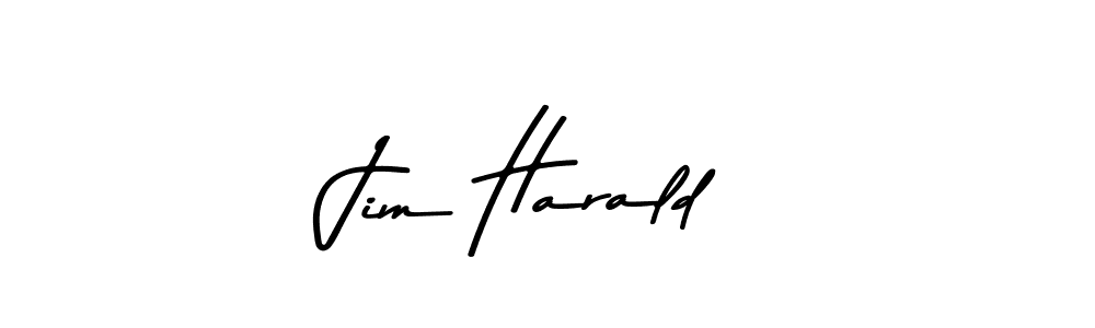 Make a beautiful signature design for name Jim Harald. With this signature (Asem Kandis PERSONAL USE) style, you can create a handwritten signature for free. Jim Harald signature style 9 images and pictures png