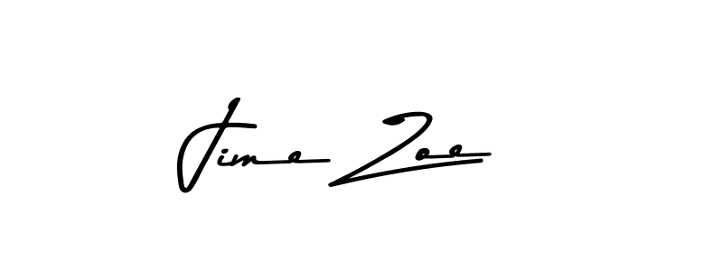 Jime Zoe stylish signature style. Best Handwritten Sign (Asem Kandis PERSONAL USE) for my name. Handwritten Signature Collection Ideas for my name Jime Zoe. Jime Zoe signature style 9 images and pictures png